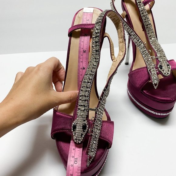 FSJ Slingback Peep Toe Stiletto High Heel Sandals - Picture 10 of 10